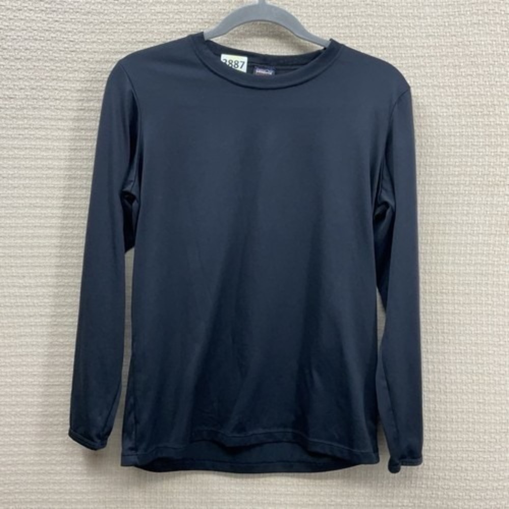 Patagonia Capilene Black Base Layer Long Sleeve T-Shirt Men S USA 100% Polyester